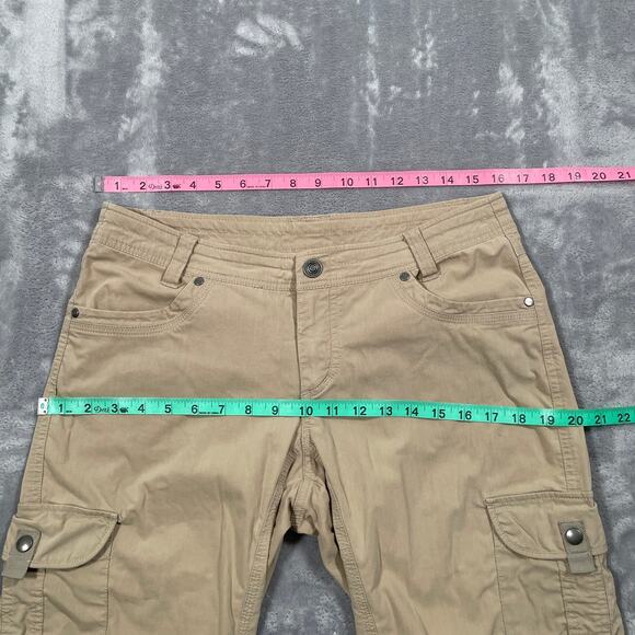 Kuhl Legendary Pants 8 Tan Roll Up Outdoor Hiking Travel Stretch Cargo Trekking - Picture 15 of 16